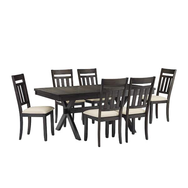 CROSLEY FURNITURE Hayden 7-Piece Slate Dining Set