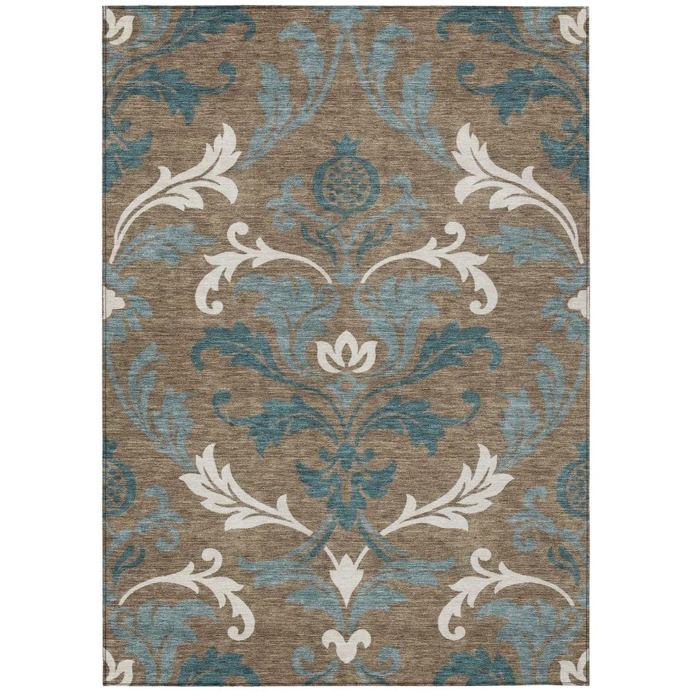 Chantille Machine Washable Indoor/Outdoor Abstract ACN2968 Brown 3 ft. x 5 ft. Area Rug price history on PriceWatchPro