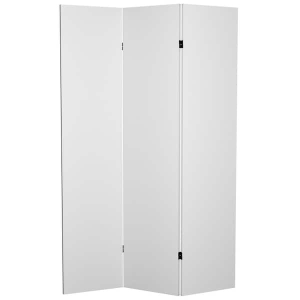 6 ft. White 3-Panel Blank Canvas Room Divider