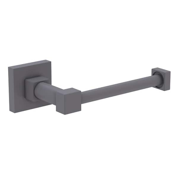 Allied Brass Argo Euro Style Toilet Paper Holder in Matte Gray