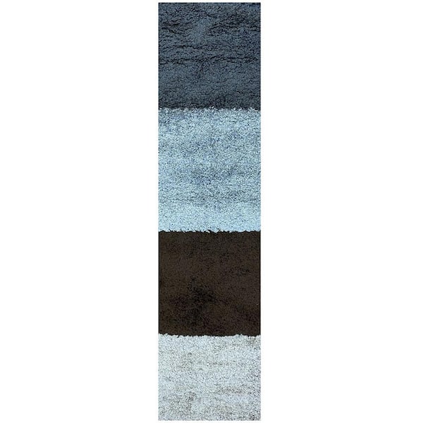 Shag Patchwork Multi 1 ft. 6 in. x 6 ft. Runner Rug