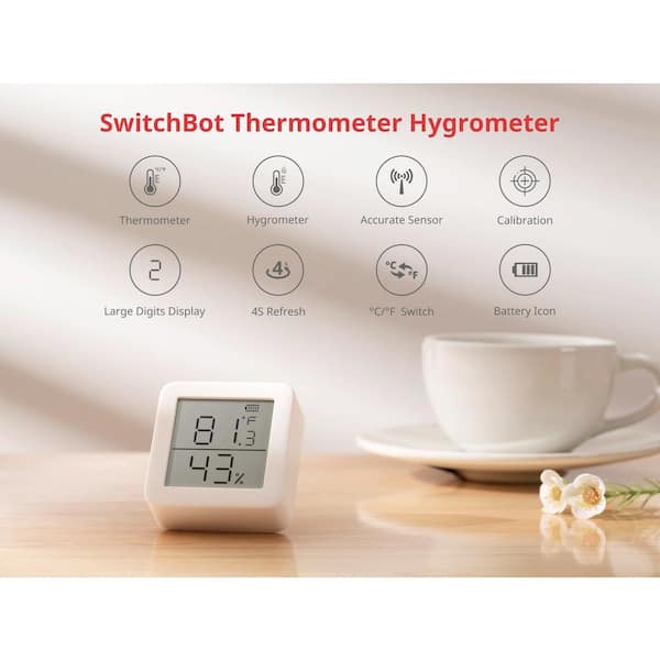Switchbot Hub 2 (2Nd Gen), Work as a Wifi Thermometer Hygrometer
