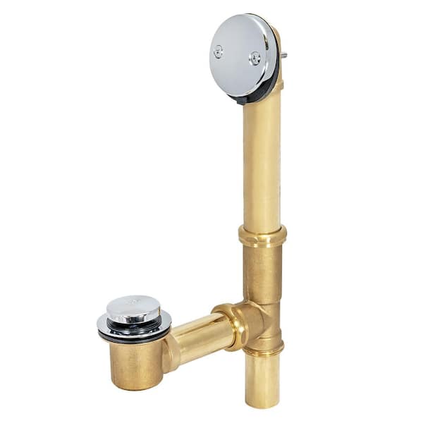 Brass 20-Gauge Tip-Toe Bath Waste