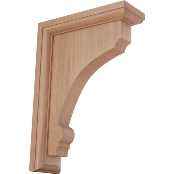 Ekena Millwork 2-1/2 in. x 10 in. x 7 in. Cherry Large Thompson Bracket