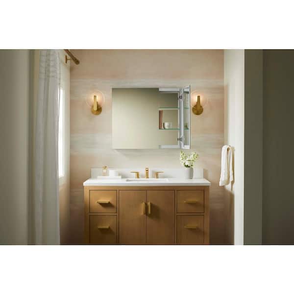 KOHLER Embark Premium Xl 25 in. W x 26 in. H Rectangular Two-Door Medicine Cabinet with Mirror