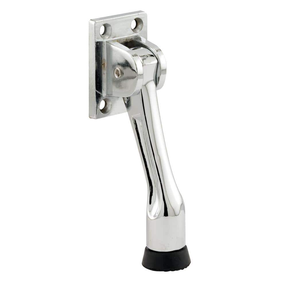 Prime-Line Products J 4594 Spring Loaded Step-On Door Holder with Brass Plated Diecast