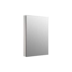 Catalan 24 in. W x 36 in. H Recessed or Surface Mount Medicine Cabinet in Satin Anodized Aluminum