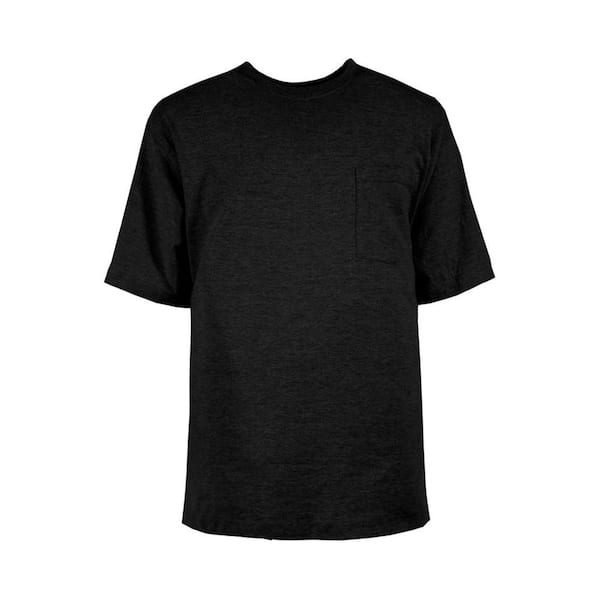 black cotton tee