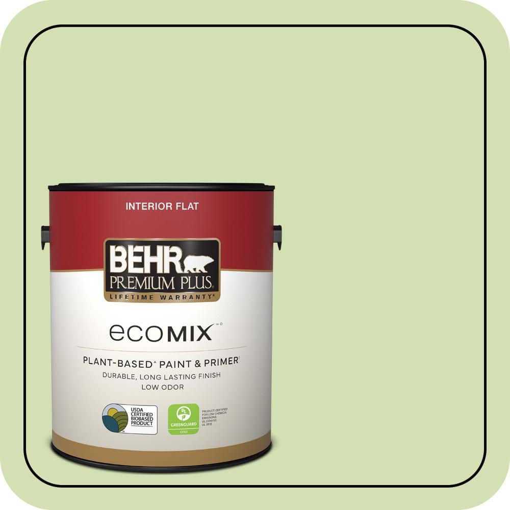 1 gal. #420C-3 Celery Bunch Flat EcoMix Plant-Based Interior Paint & Primer price history on PriceWatchPro