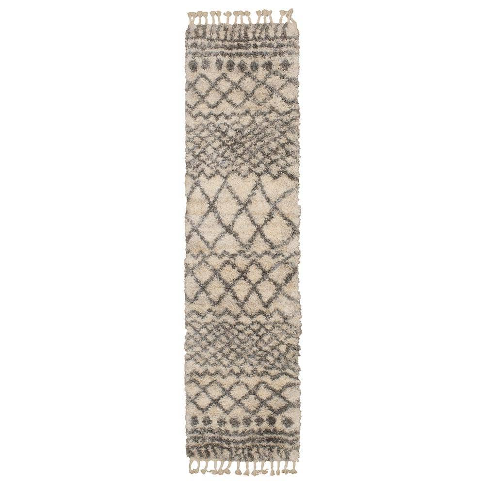 Caspian 2 ft. x 12 ft. Cream Moroccan Runner Rug price history on PriceWatchPro