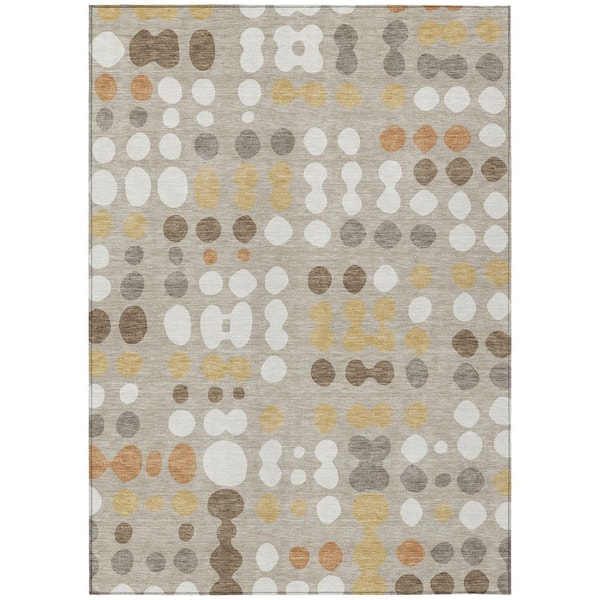 Chantille Machine Washable Indoor/Outdoor Abstract ACN2981 Beige 10 ft. x 14 ft. Area Rug