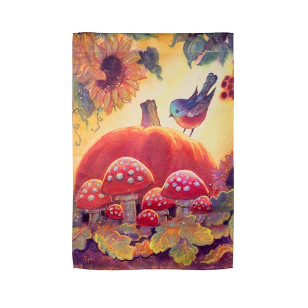 Evergreen Enterprises 2 ft. x 3-1/2 ft. Autumn Light Suede House Flag
