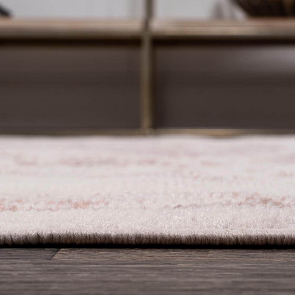 Reversible Red Synthetic Rectangular Easy Care Area Rug