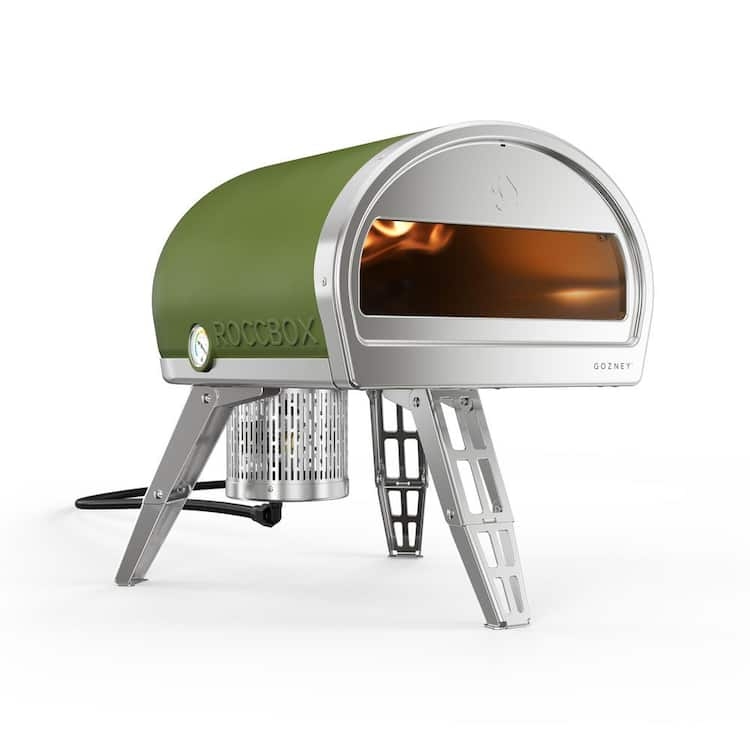 GOZNEY Roccbox Propane Outdoor Portable Pizza Oven 12 in. Olive