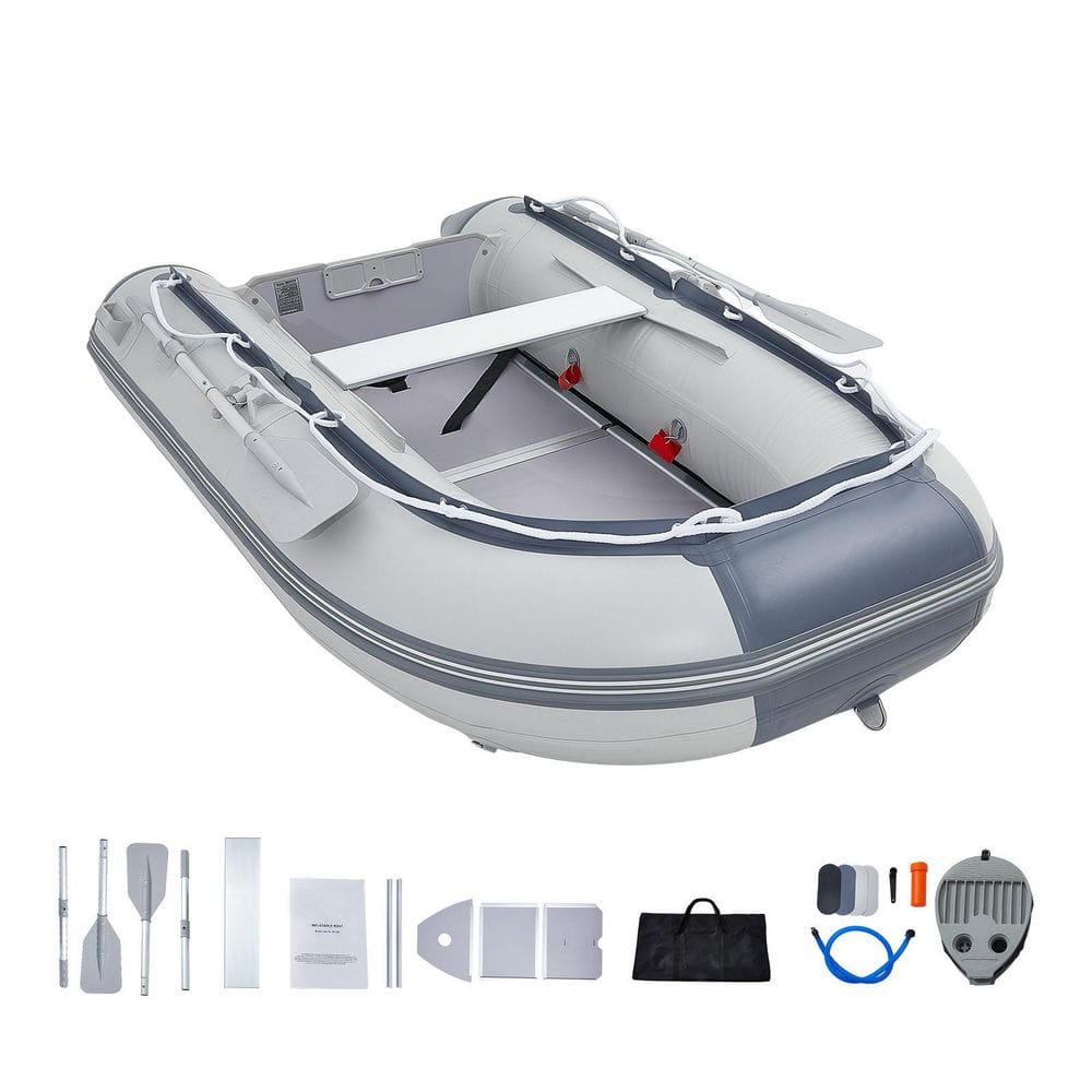 SKYSHALO Inflatable Dinghy Boat,4-Person Transom Sport