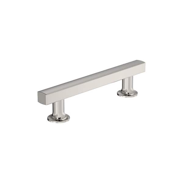 Amerock Everett 3-3/4 in. (96mm) Modern Polished Nickel Bar Cabinet Pull