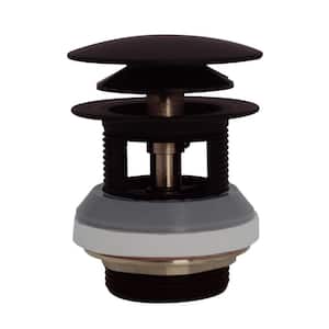 1-1/2 in. NPSM Integrated Overflow Round Tip-Toe Bath Drain in Oil Rubbed Bronze
