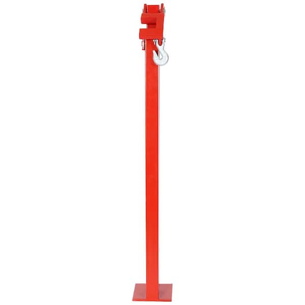 Amucolo - 36 in. Red Steel T Post Puller Fence Post Puller for Round Fence Posts