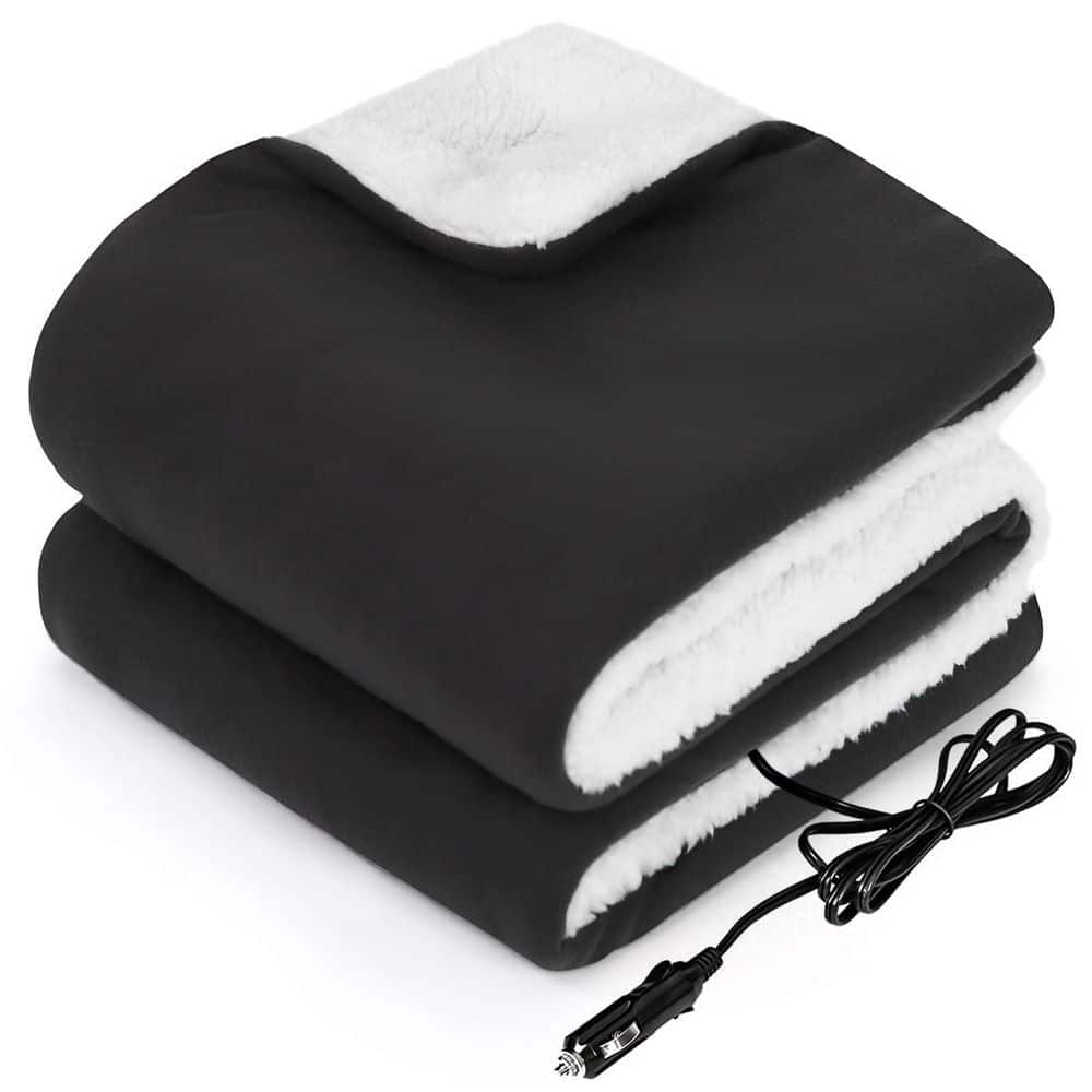 12-Volt Heated Car Blanket Portable Electric Blanket with 3 Heating Levels 4 Hours Auto Off Machine Washable price history on PriceWatchPro