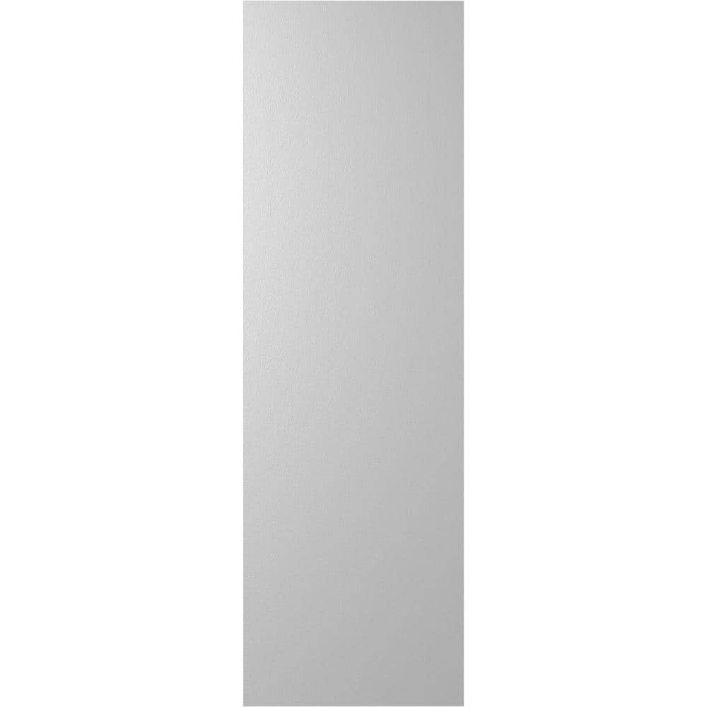 Primed Gray PVC Farmhouse Shutters with Z-Bar Design, 12"W x 58"H