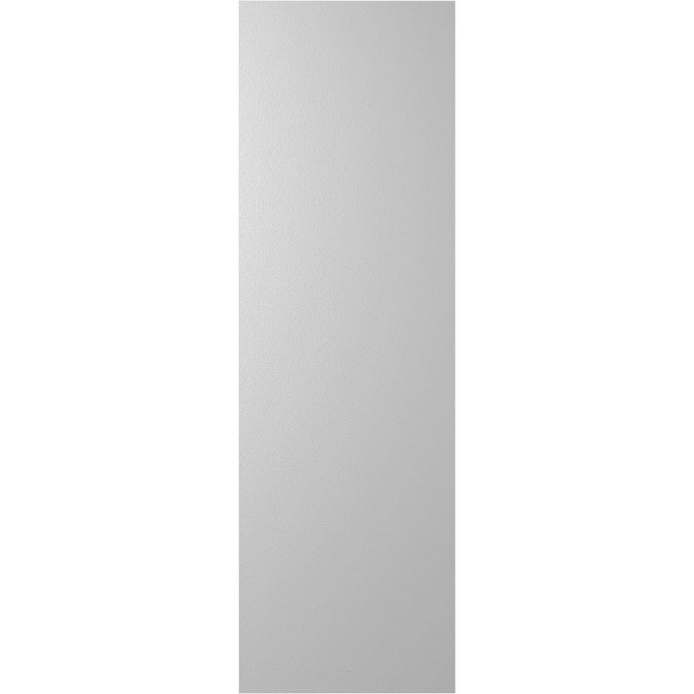 Primed Gray PVC Mission Style Fixed Mount Shutters, 12"W x 35"H