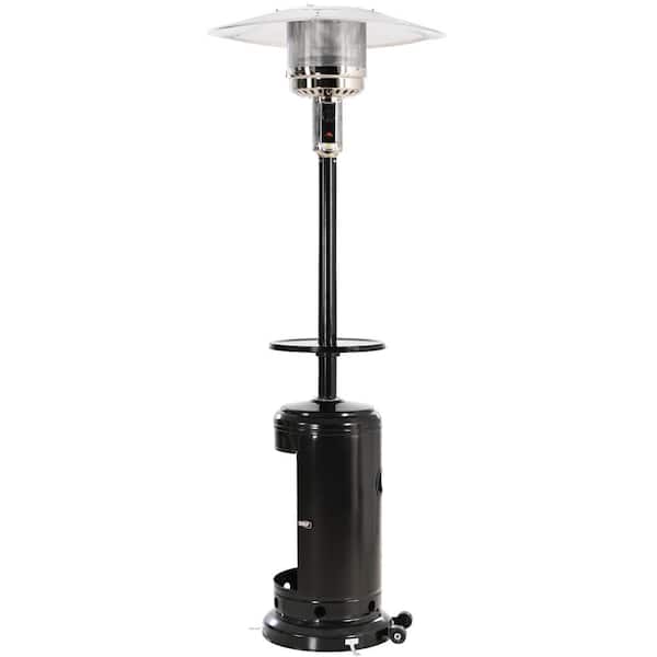 87 48000 BTU Black Outdoor Garden Patio Heater Standing