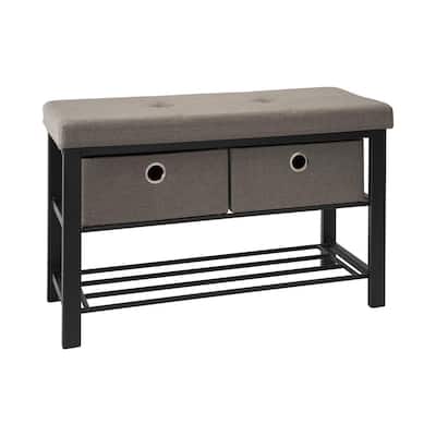 small shoe storage bench with seat