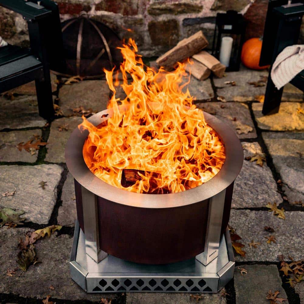 X Series 24 Smokeless Corten Steel Wood Fire Pit
