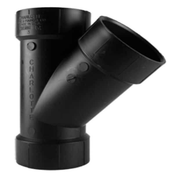 NIBCO 2 in. ABS 45-Degree All Hub Double Wye C5834HD2 - The Home Depot