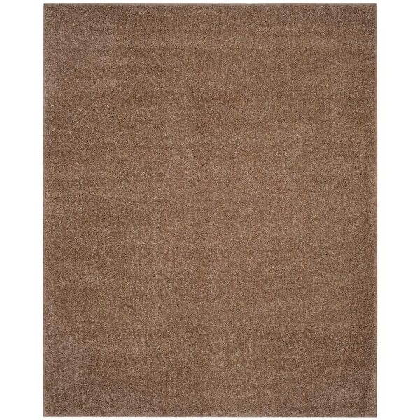 SAFAVIEH Arizona Shag Taupe 8 ft. x 10 ft. Solid Area Rug