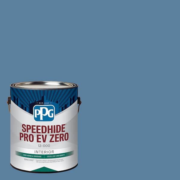 Speedhide Pro EV Zero 1 gal. PPG1160-5 Blue Beads Flat Interior Paint
