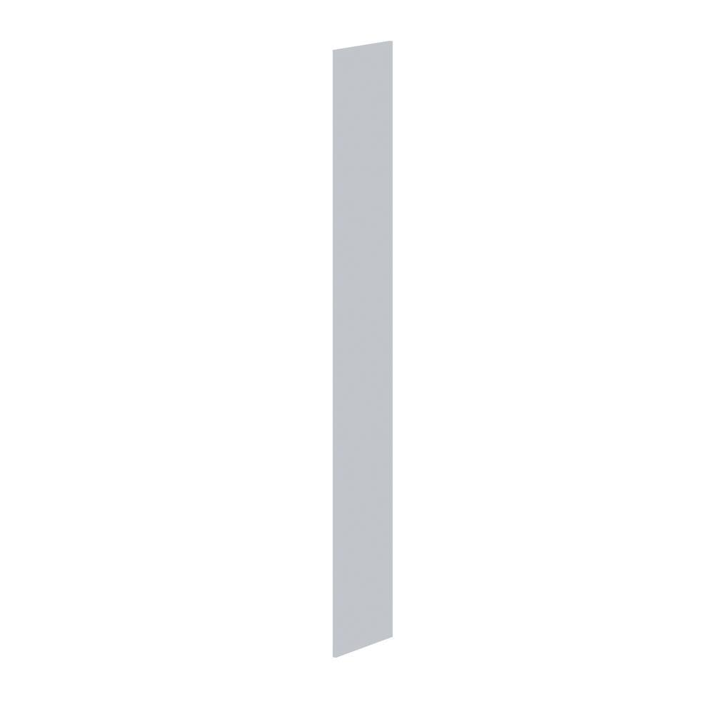 J COLLECTION 96 in. W x 14 in. H x 0.75 in. D Cumberland Light Gray Tall End Panel DSCP1496-CL ...