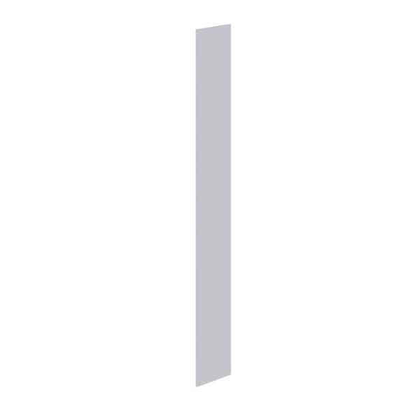 J COLLECTION Milton 14 in. W x 96 in. H Pantry Cabinet End Panel in Light Gray