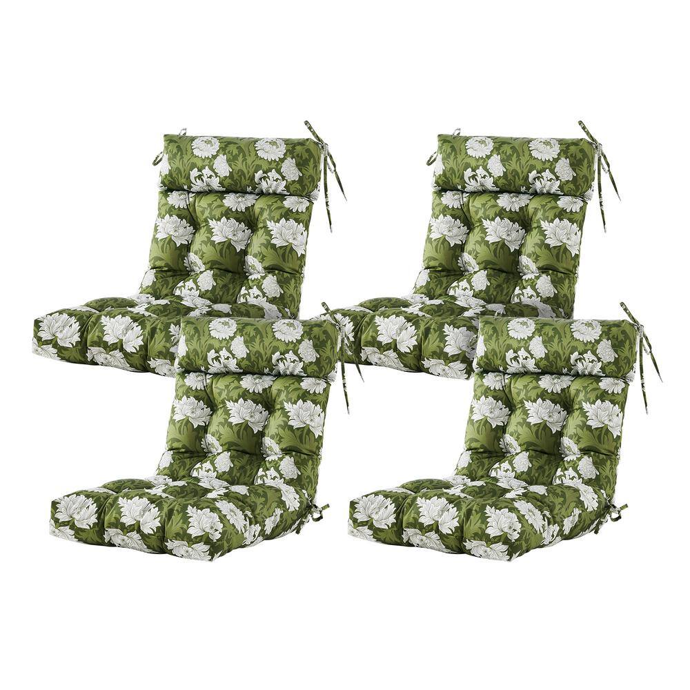 ARTPLAN Seat/Back Outdoor Chair Cushion Patio Cushion Tie Tufted Replacement for Patio Furniture