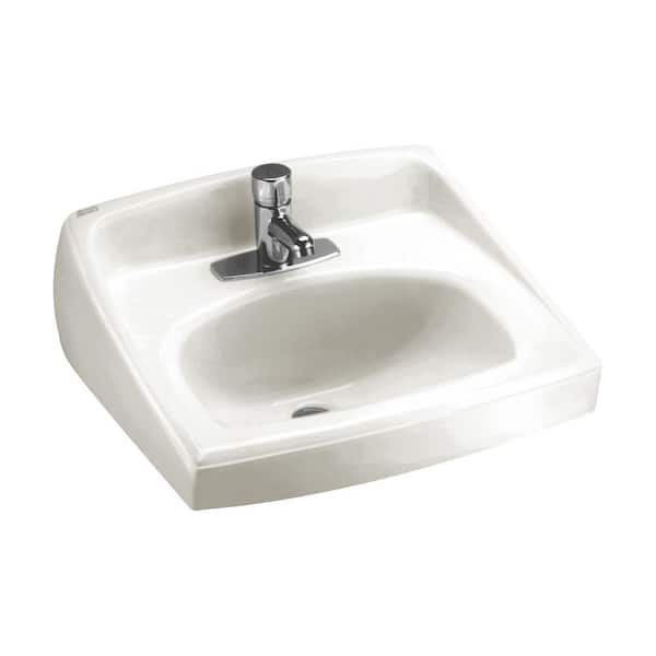 American Standard Lucerne Wall-Mount Bathroom Vessel Sink in White