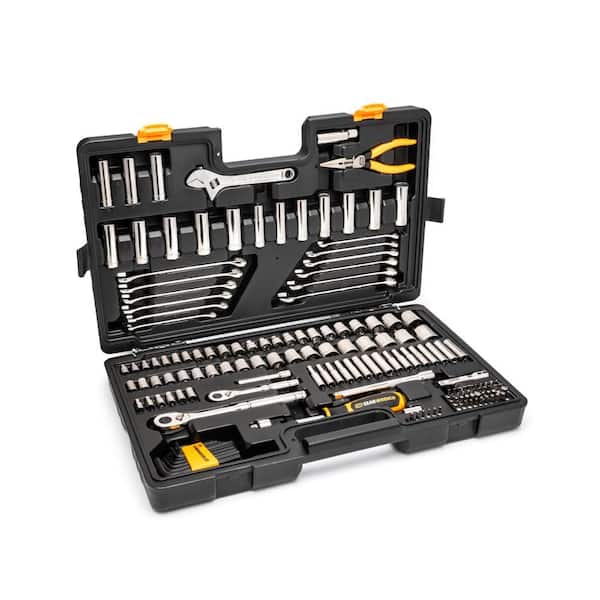 1/4 in. and 3/8 in. Drive 72-Tooth 6-Point Professional Tool Set (168-Piece)