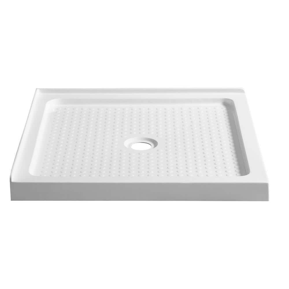 Valley Base Series 38 in. L x 38 in. W Corner Shower Shower Pan Base with Center Drain in Glossy White Marine Acrylic price history on PriceWatchPro