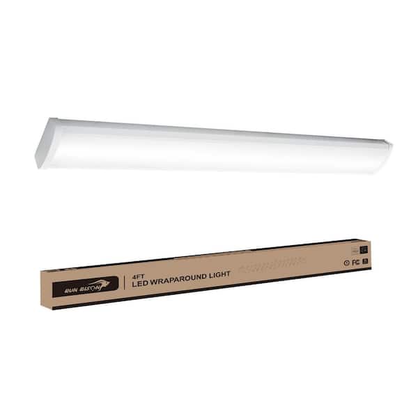 4 ft.Integrated LED Dimmable Wraparound Light,CCT/Wattage/Lumens Selectable,0-Volt-10-Volt Dimming,120-Volt-277-Volt