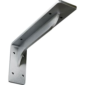 2 in. x 4 3/4 in. x 10 in. Unfinished Embrey Steel Bracket