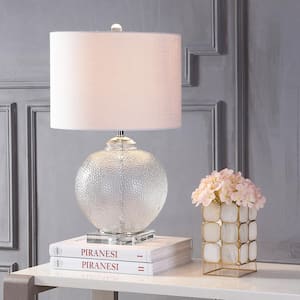 Avery 24 in. Clear Glass/Crystal Table Lamp