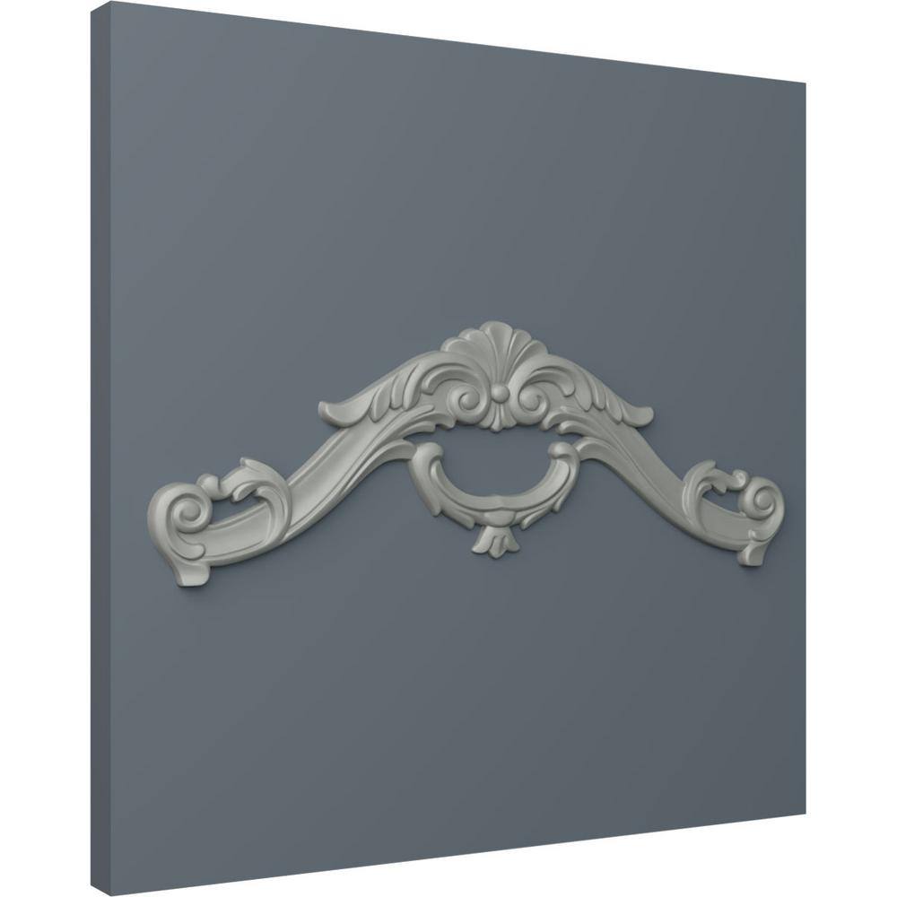 Primed Polyurethane Scroll Applique Onlay for Wall Trim