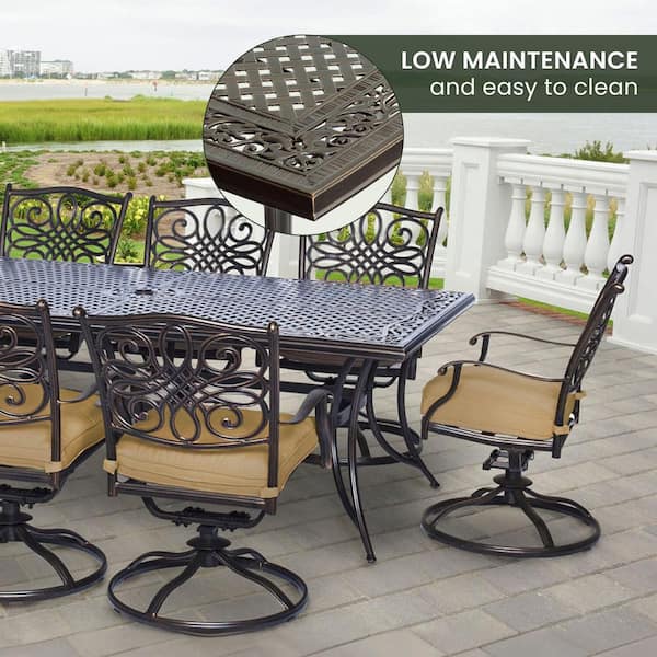 Hanover traditions 9 piece patio set discount