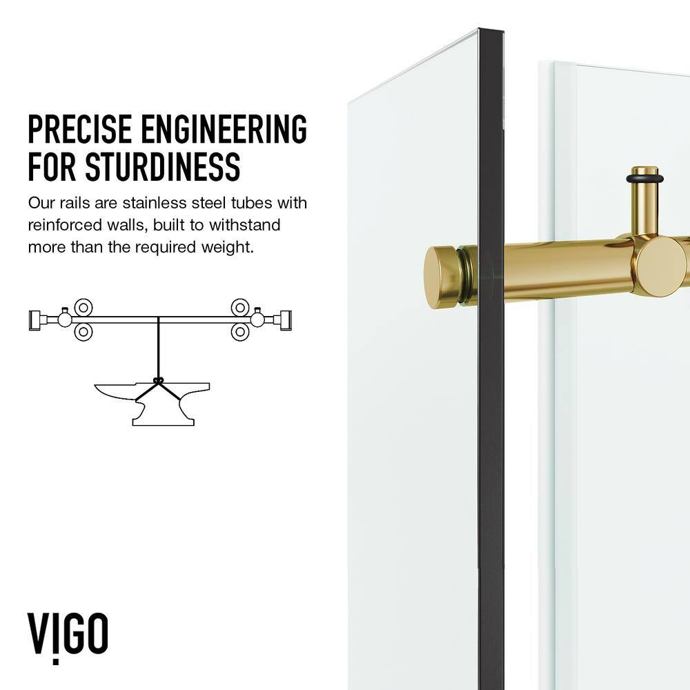 Elan E-Class 48" W x 36" D Frameless Clear Glass Sliding Shower Enclosure