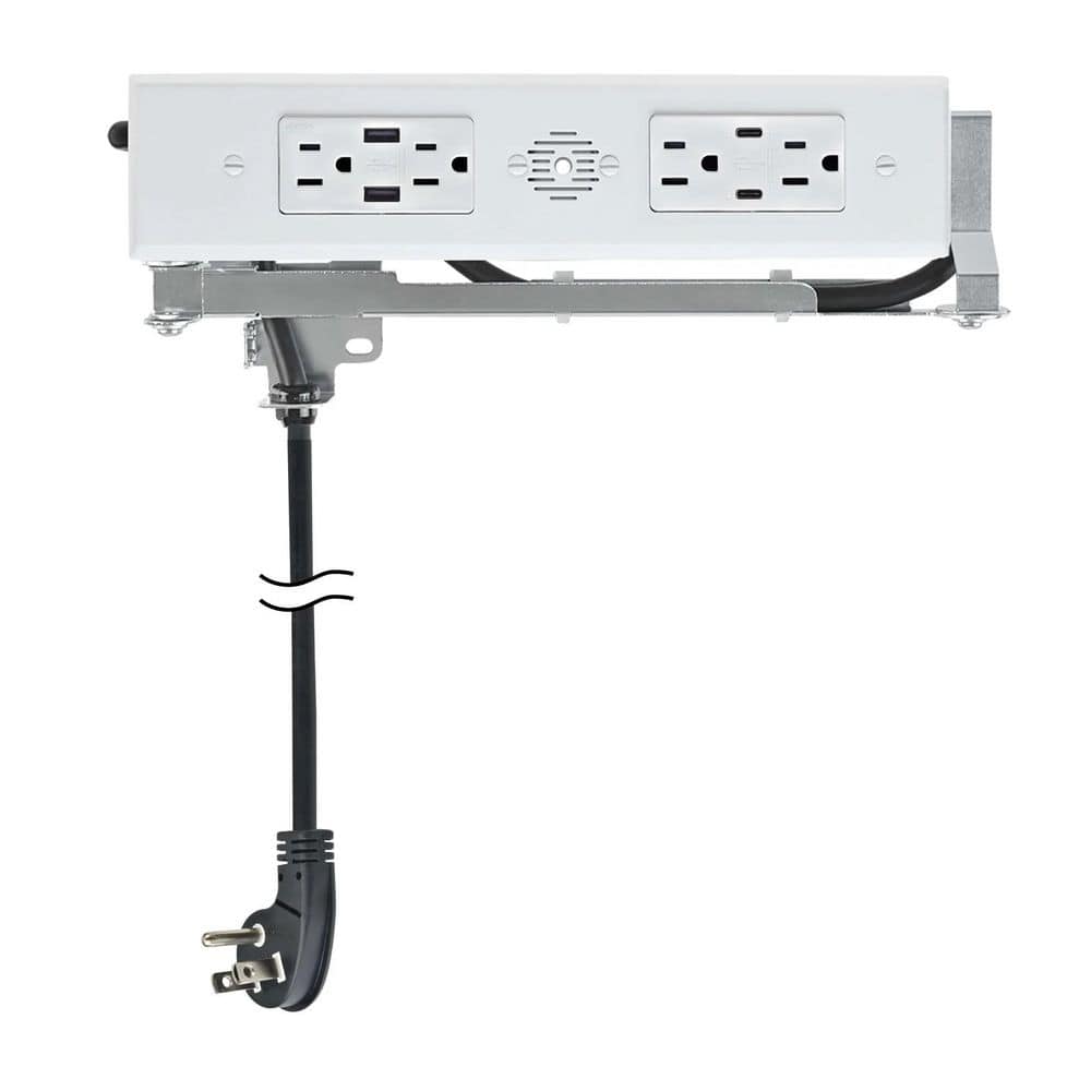 White 15 Amp Blade Duo In-Drawer Outlet with (2) 30-Watt USB-C, (2) USB-A and (4) AC Ports price history on PriceWatchPro