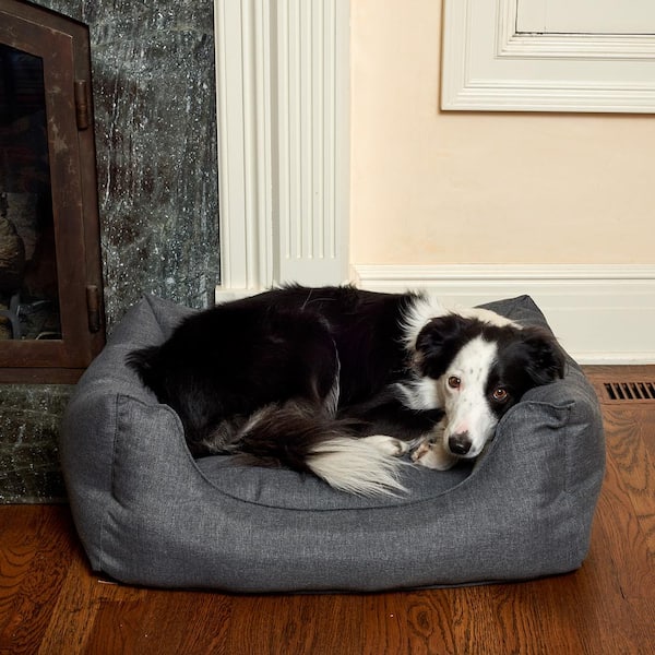 Unbranded Willow Small Charcoal Olefin Cuddler Pet Bed