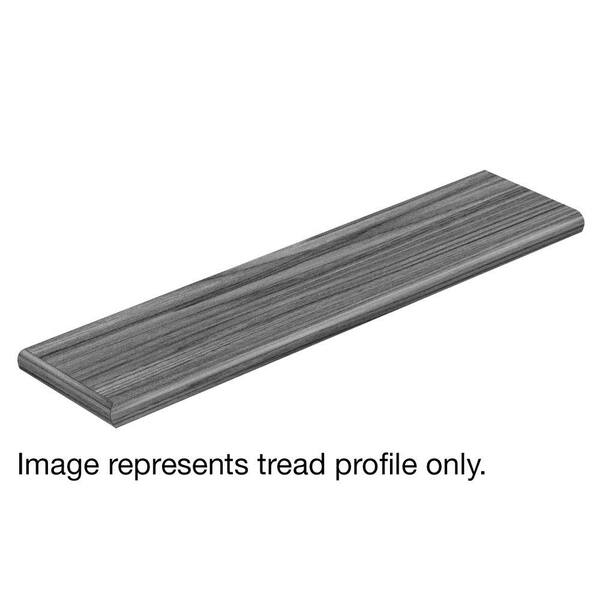 Cap A Tread Canton Oak 94 in. Length x 12-1/8 in. Deep x 1-11/16 in. Height Laminate Left Return to Cover Stairs 1 in. Thick