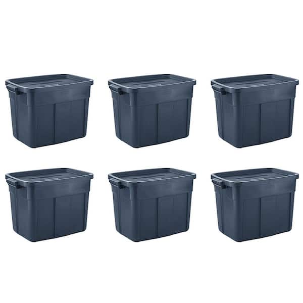 Rubbermaid Roughneck Tote 18 Gallon Storage Container, Heritage Blue (6  Pack), 1 Piece - Harris Teeter