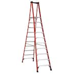 Werner 12 Ft. Fiberglass Twin Step Ladder With 375 Lb. Load Capacity ...