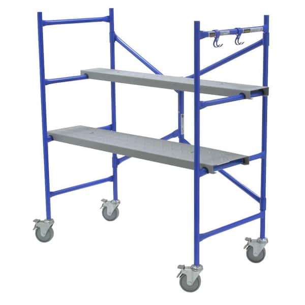 Werner 4 ft. x 3.8 ft. x 2 ft. Portable Rolling Scaffold 500 lb. Load Capacity