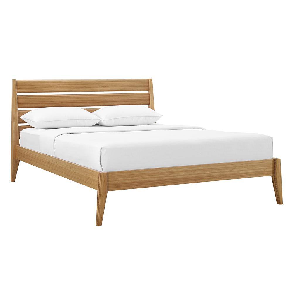 Tristan Brown Natural Wood Frame King Platform Bed